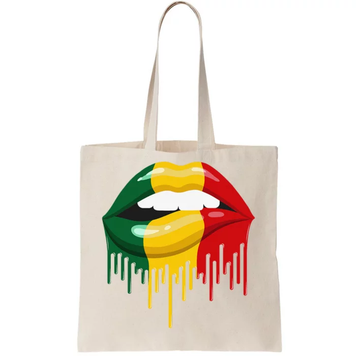 African American Lips Juneteenth Queen Tote Bag