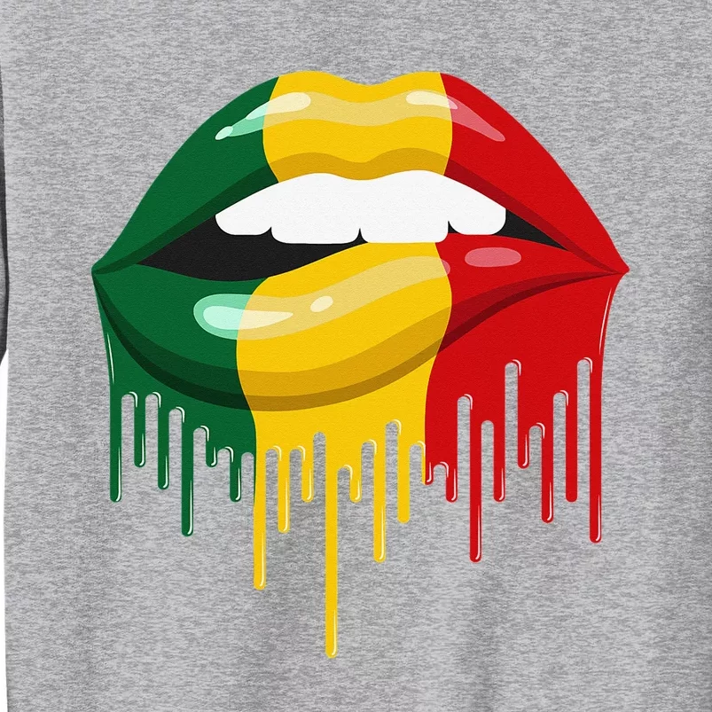 African American Lips Juneteenth Queen Tall Sweatshirt