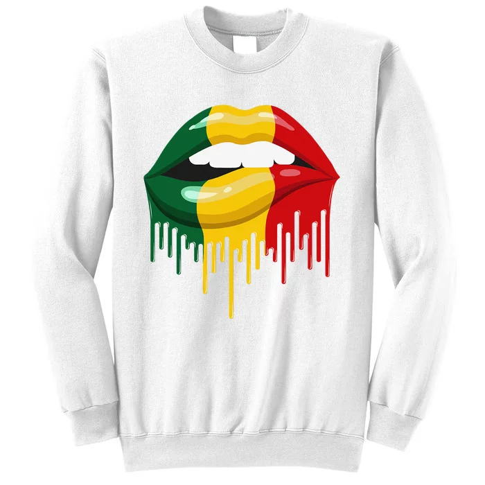 African American Lips Juneteenth Queen Sweatshirt