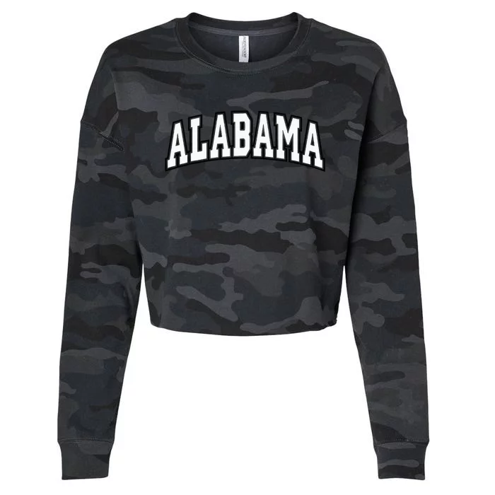 Alabama Cropped Pullover Crew