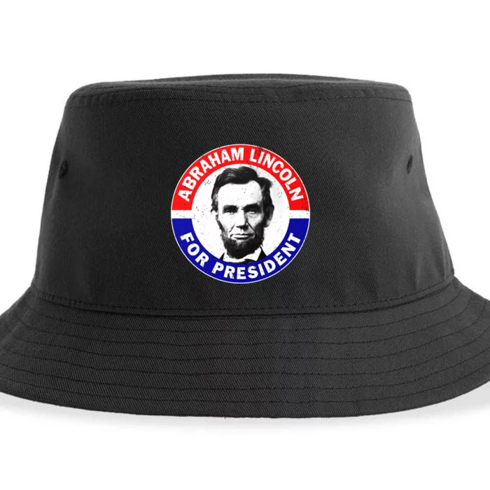 Abraham Abe Lincoln For President Vintage Sustainable Bucket Hat