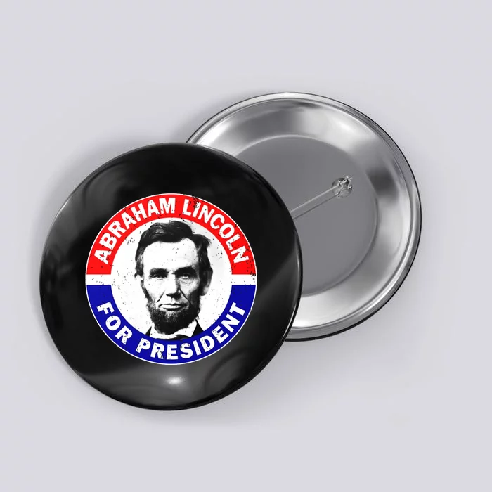 Abraham Abe Lincoln For President Vintage Button