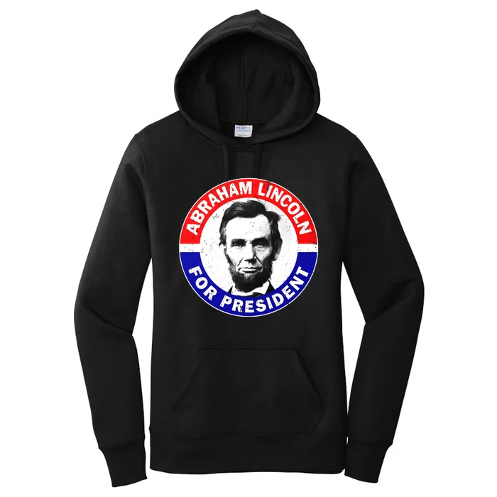 Abraham Abe Lincoln For President Vintage Women's Pullover Hoodie