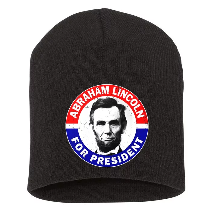 Abraham Abe Lincoln For President Vintage Short Acrylic Beanie