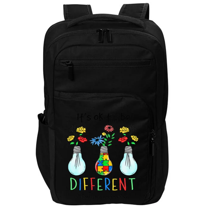 Autism Awareness Light Its Ok To Be Different Impact Tech Backpack