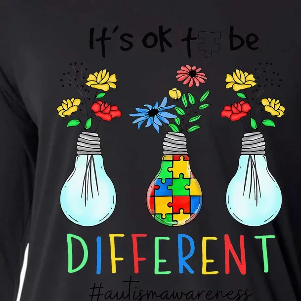 Autism Awareness Light Its Ok To Be Different Cooling Performance Long Sleeve Crew