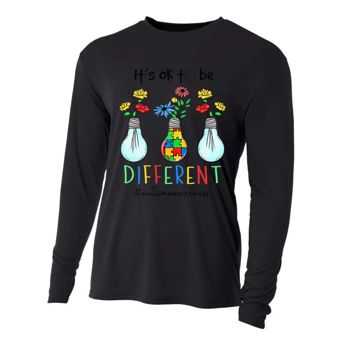 Autism Awareness Light Its Ok To Be Different Cooling Performance Long Sleeve Crew