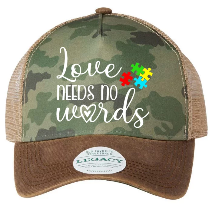 Autism Awareness Love Needs No Words Wo Be Kind Legacy Tie Dye Trucker Hat