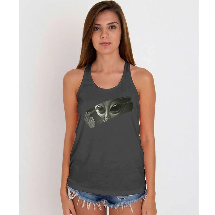 Alien Women's Knotted Racerback Tank