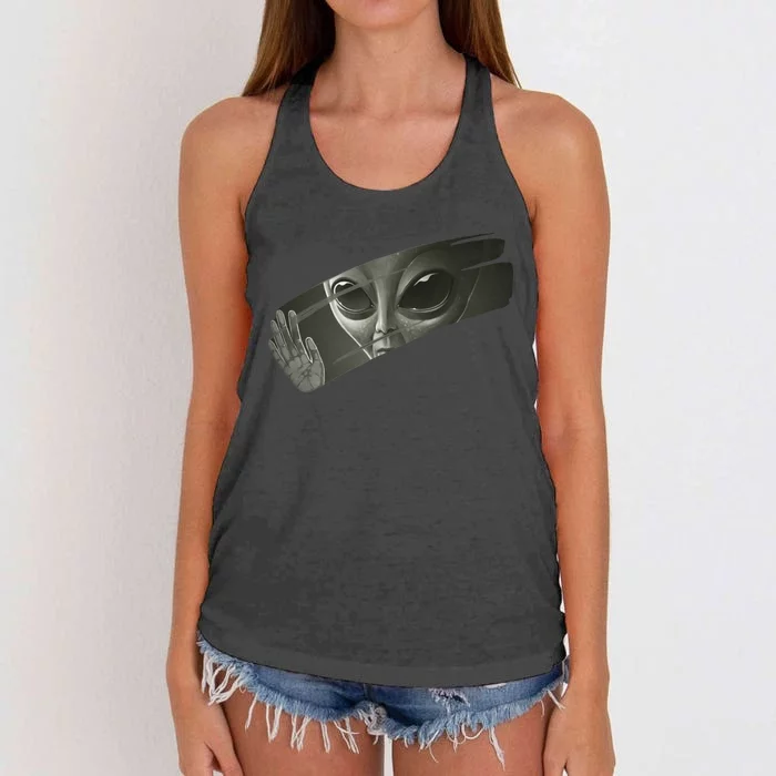 Alien Women's Knotted Racerback Tank