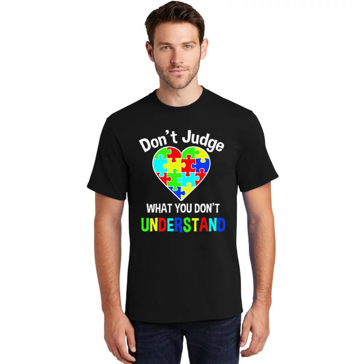 Autism Awareness Love And Support Acceptance Tall T-Shirt