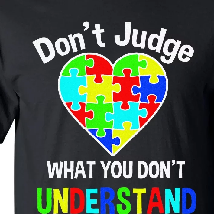 Autism Awareness Love And Support Acceptance Tall T-Shirt