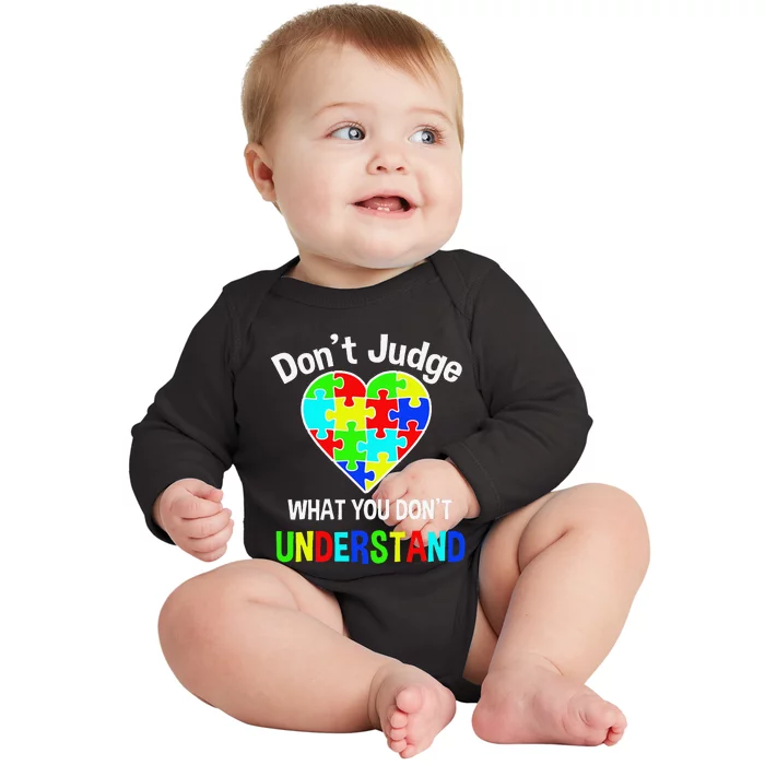 Autism Awareness Love And Support Acceptance Baby Long Sleeve Bodysuit