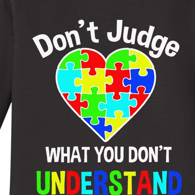 Autism Awareness Love And Support Acceptance Baby Long Sleeve Bodysuit