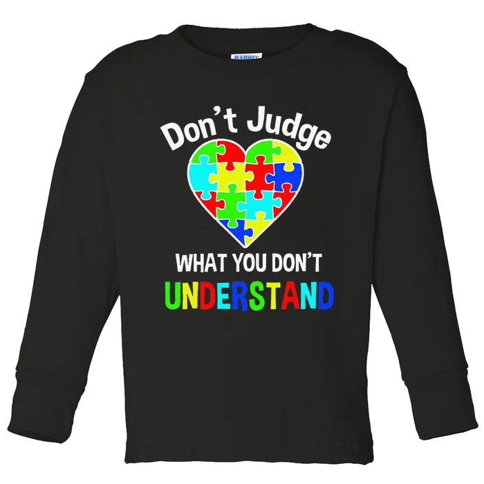 Autism Awareness Love And Support Acceptance Toddler Long Sleeve Shirt