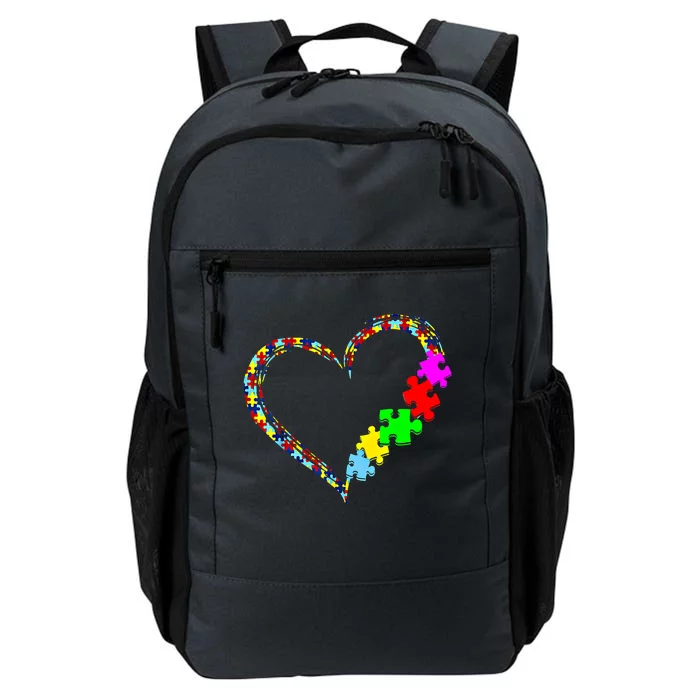 Autism Awareness Love Heart Puzzle Piece Gift Gift Daily Commute Backpack