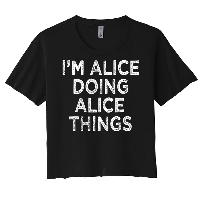 Alice Women's Crop Top Tee