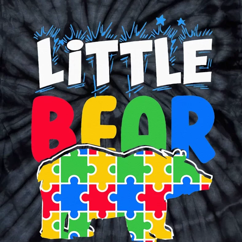 Autism Awareness Little Bear Cute support month Tie-Dye T-Shirt