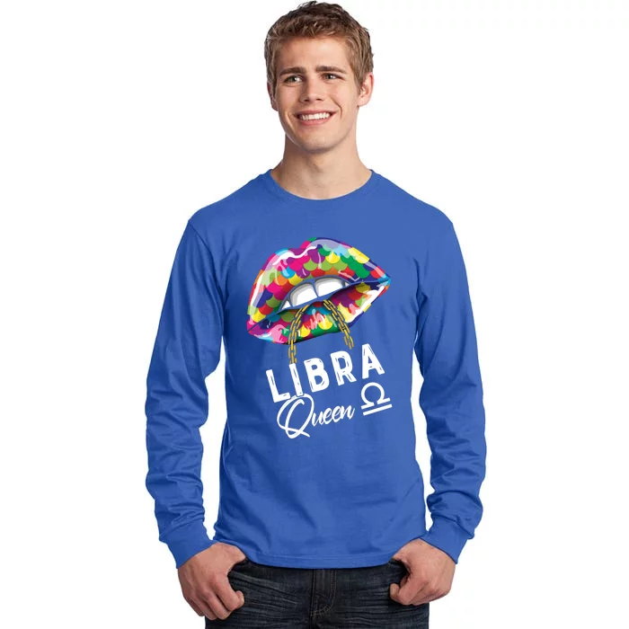 Autism Awareness Lips Libra Queen September October Birthday Cute Gift Tall Long Sleeve T-Shirt