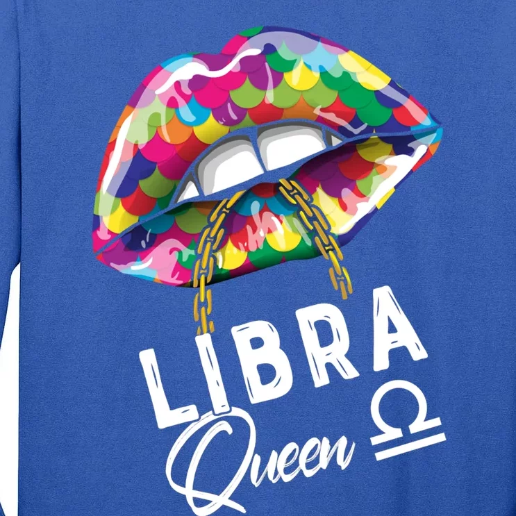 Autism Awareness Lips Libra Queen September October Birthday Cute Gift Tall Long Sleeve T-Shirt