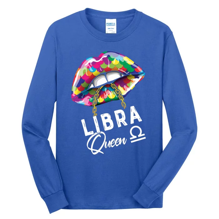 Autism Awareness Lips Libra Queen September October Birthday Cute Gift Tall Long Sleeve T-Shirt