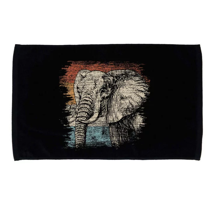 African Animal Lover Gift Elephant Microfiber Hand Towel