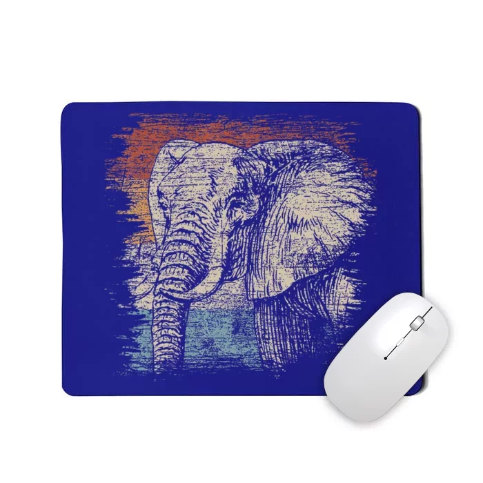 African Animal Lover Gift Elephant Mousepad