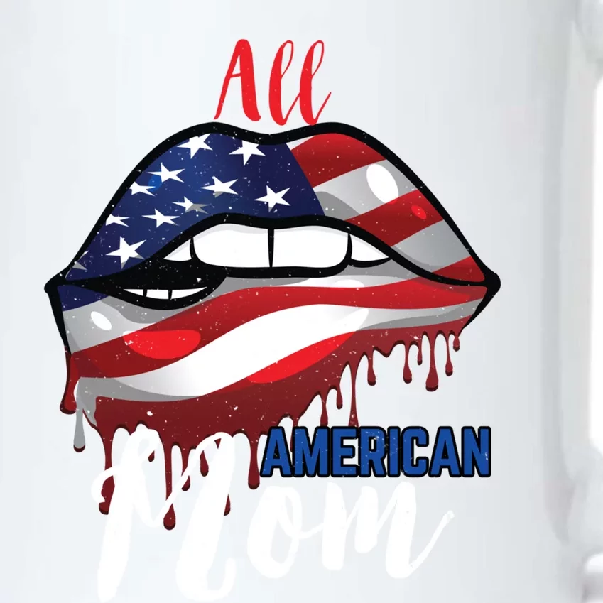 All American Mom 4th Of July Pride Patriot Flag Mother Gift Black Color Changing Mug