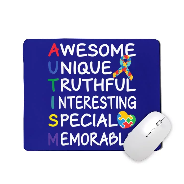 Autism Awareness Month Apparel Awesome Autism Awareness Mousepad