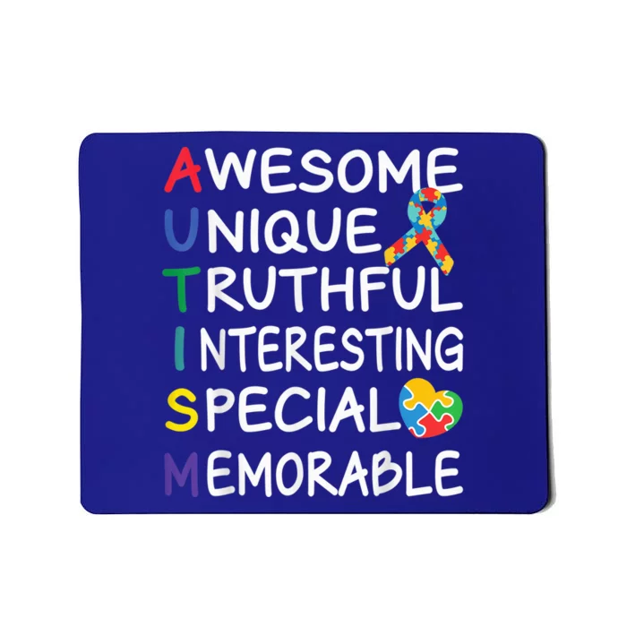 Autism Awareness Month Apparel Awesome Autism Awareness Mousepad