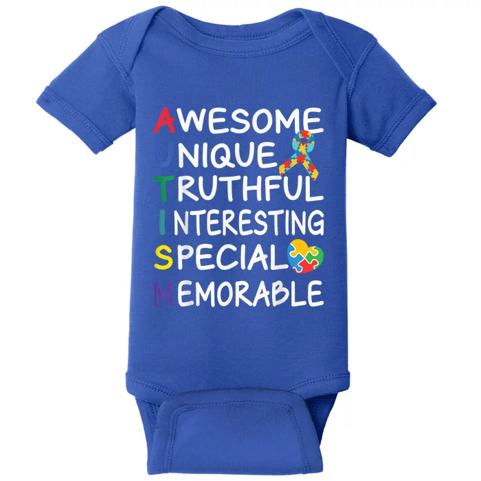 Autism Awareness Month Apparel Awesome Autism Awareness Baby Bodysuit