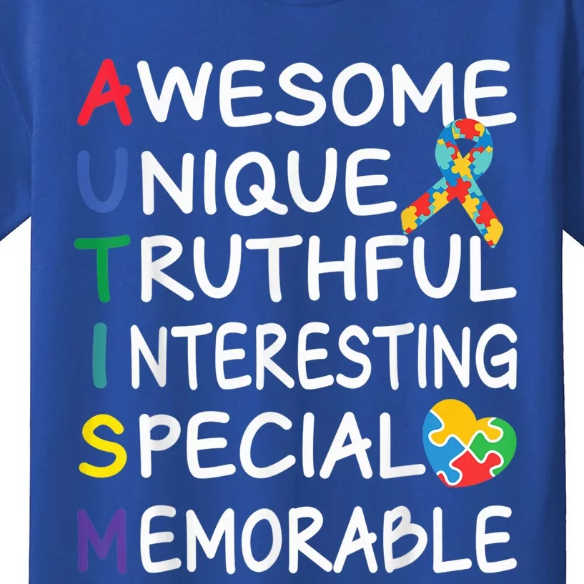 Autism Awareness Month Apparel Awesome Autism Awareness Kids T-Shirt