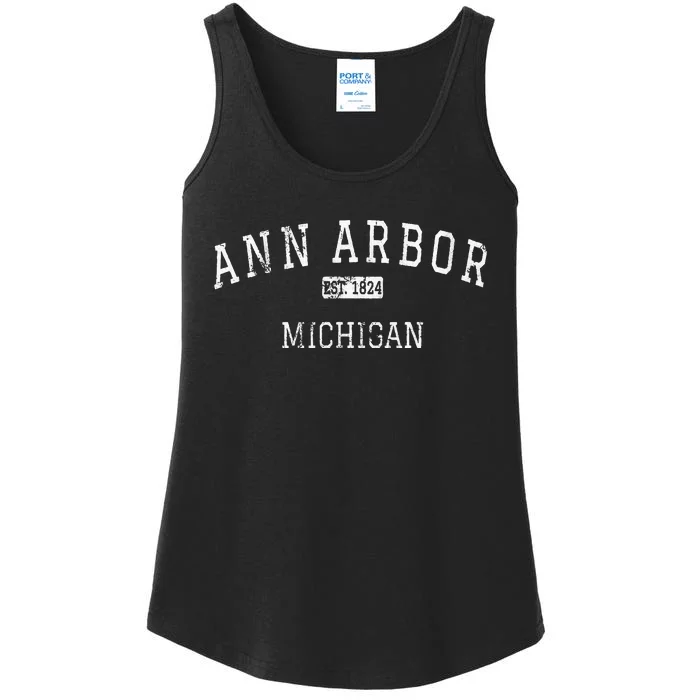 Ann Arbor Michigan MI Vintage Ladies Essential Tank