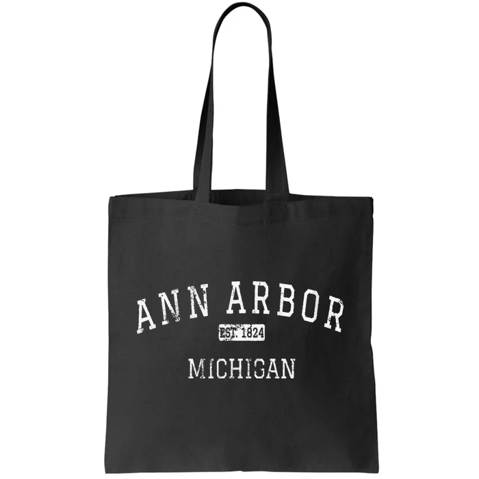 Ann Arbor Michigan MI Vintage Tote Bag