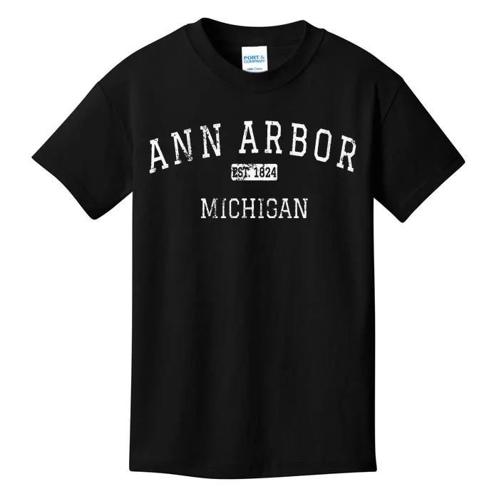 Ann Arbor Michigan MI Vintage Kids T-Shirt