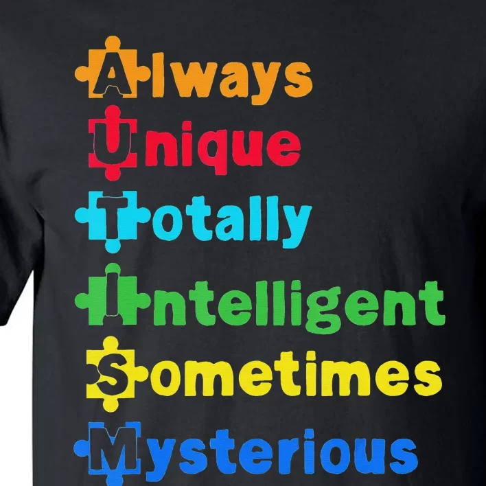 Autism Awareness Month Cute Autism Support Acceptance Tall T-Shirt