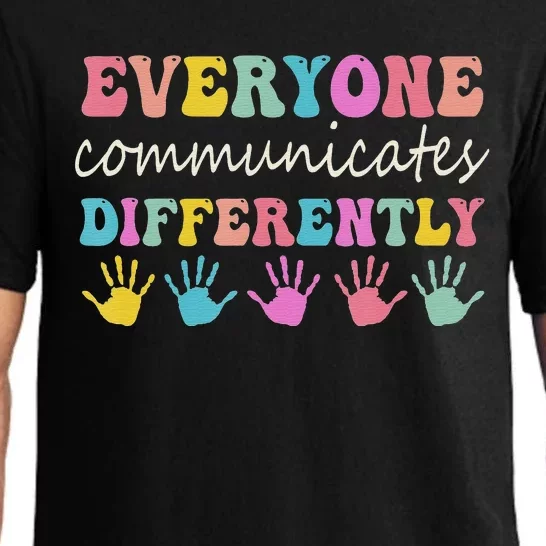 Autism Awareness Month Everyone Communicate Differently Pajama Set