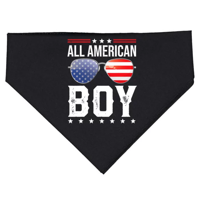 All American Matching Family Fourth 4th Of July American Gift USA-Made Doggie Bandana