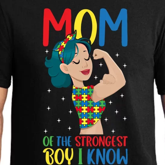 Autism Awareness Mom Of The Strongest I Know Meaningful Gift Pajama Set