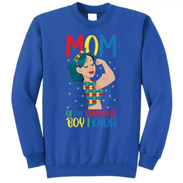 Autism Awareness Mom Of The Strongest I Know Meaningful Gift Tall Sweatshirt