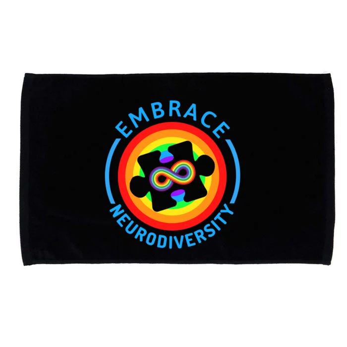 Autism Awareness Month Embrace Neurodiversity Tee Gift Microfiber Hand Towel