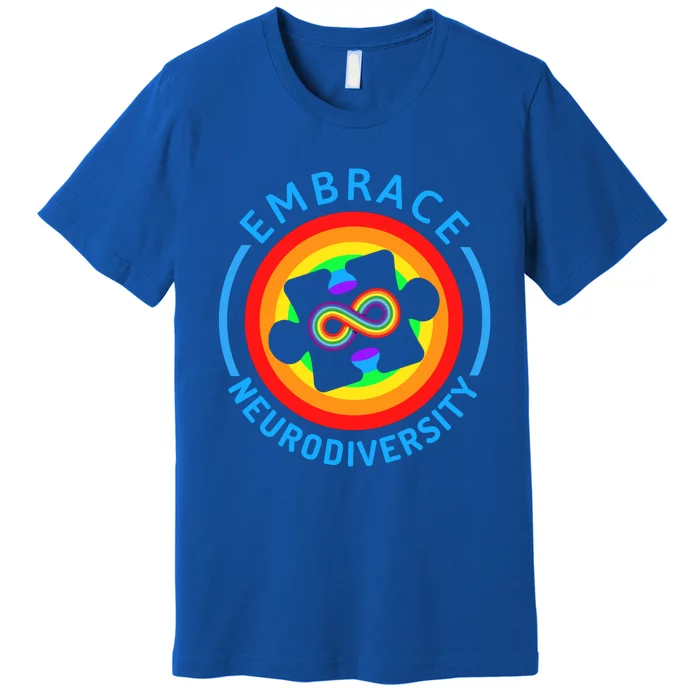 Autism Awareness Month Embrace Neurodiversity Tee Gift Premium T-Shirt