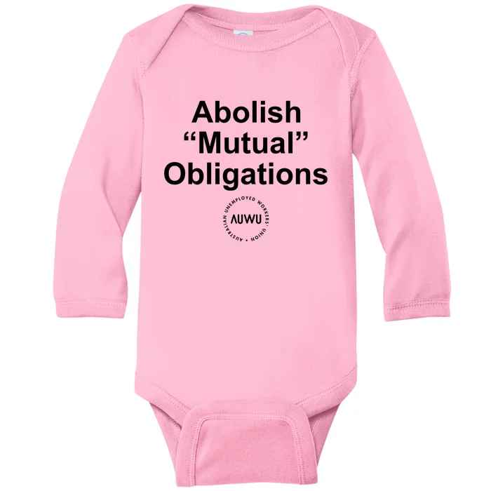 Auwu Abolish Mutual Obligations Baby Long Sleeve Bodysuit