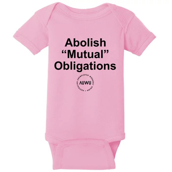 Auwu Abolish Mutual Obligations Baby Bodysuit