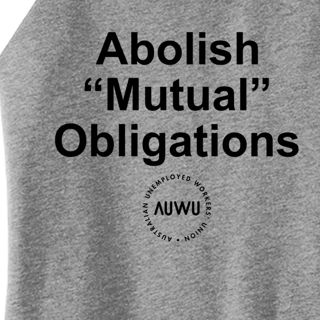 Auwu Abolish Mutual Obligations Women’s Perfect Tri Rocker Tank