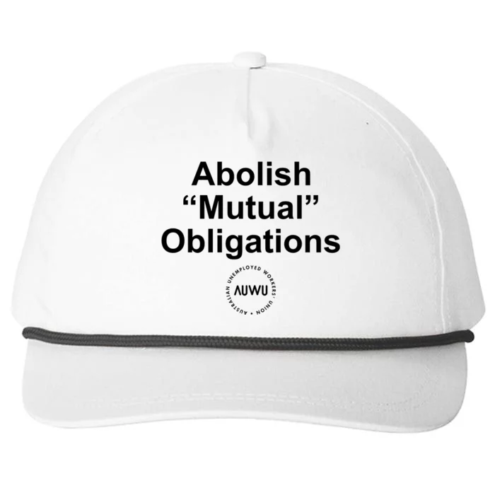 Auwu Abolish Mutual Obligations Snapback Five-Panel Rope Hat