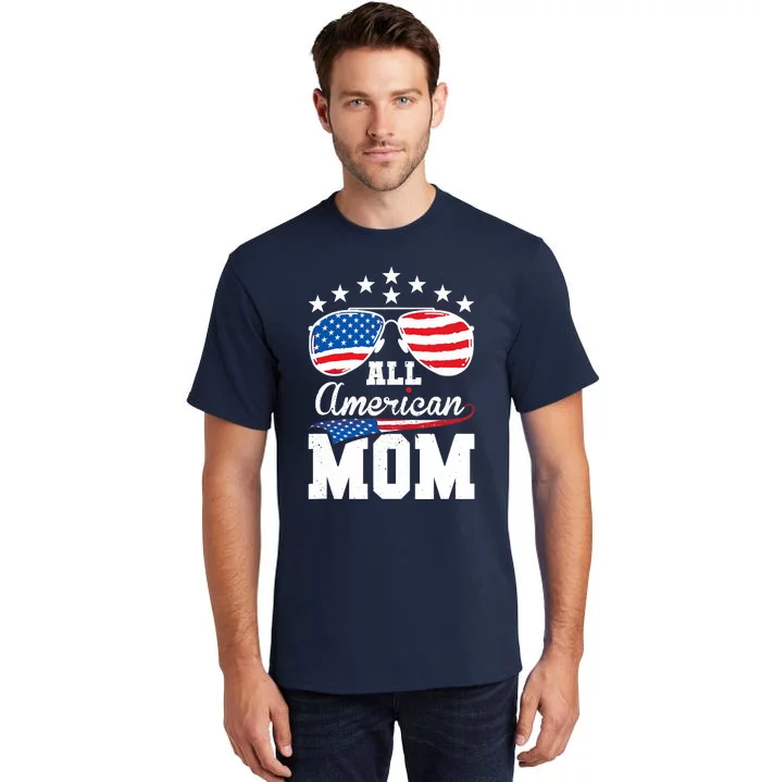 All American Mom 4th of July Matching Family Tall T-Shirt