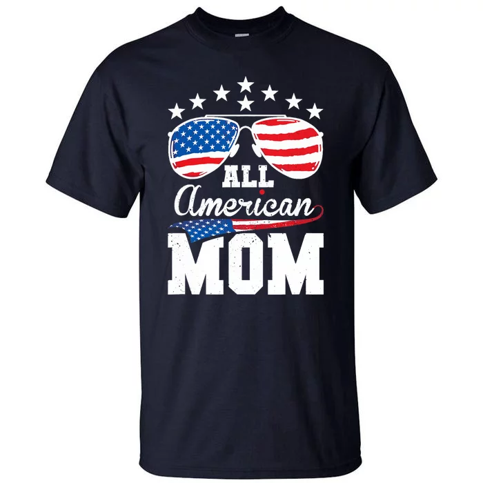 All American Mom 4th of July Matching Family Tall T-Shirt