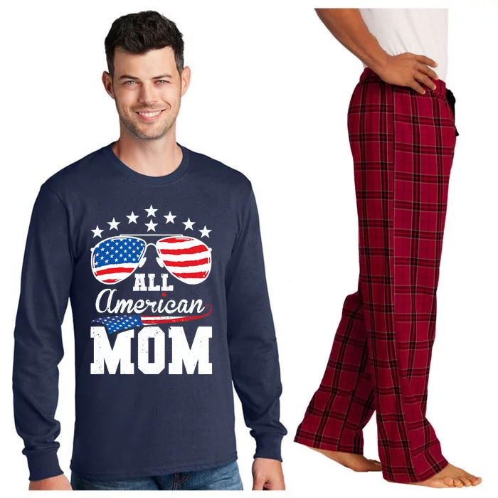 All American Mom 4th of July Matching Family Long Sleeve Pajama Set