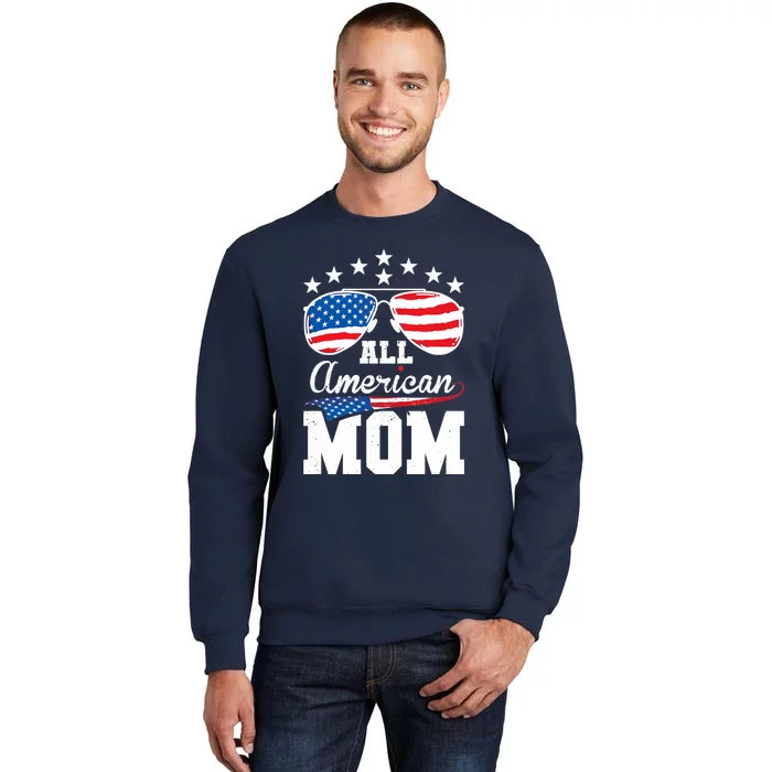 All American Mom 4th of July Matching Family Tall Sweatshirt